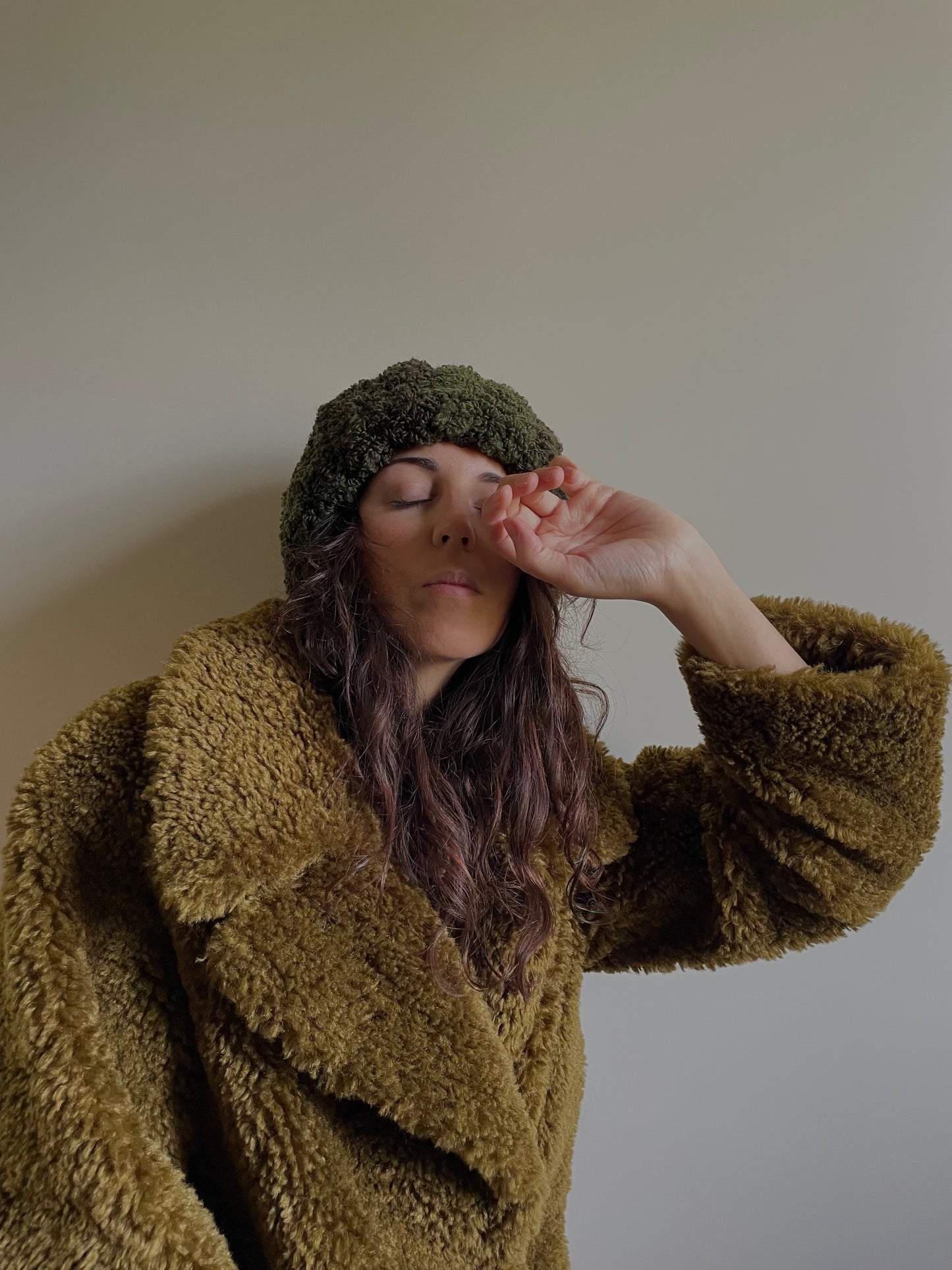 Winter is here - Chunky Teddy Hat