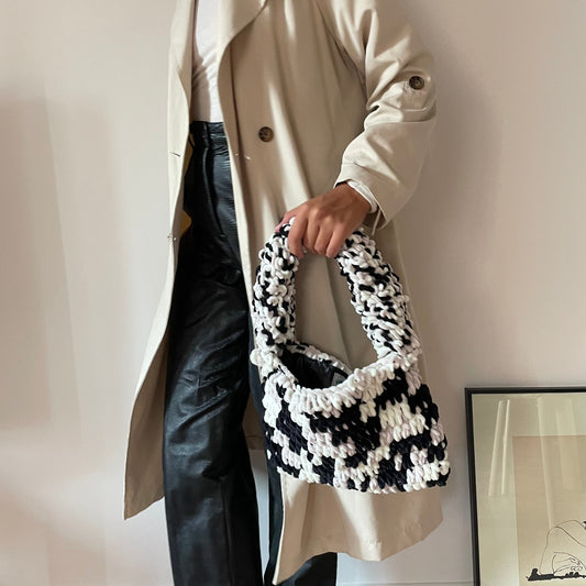 Velvet Dream Bag / Bianco e nero